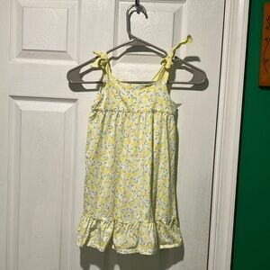 Marcie dress Egg Ny yellow and White lemon sundress  size 6 years
